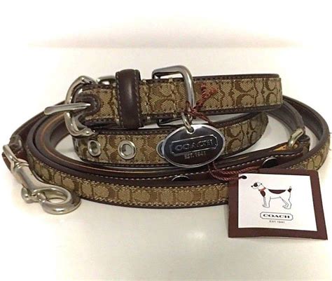 coach dog collar and leash.